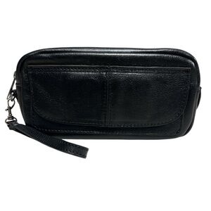 PATRICIA NASH Black Leather Pouch